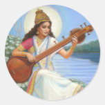 Goddess Sarasvati Sticker