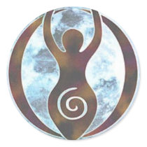 Goddess Round Sticker