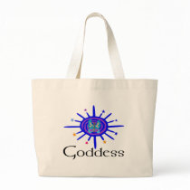 Goddess Sun and Stars Tote Bag