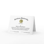 Goddess University Diploma Customizable Greeting Cards