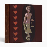Goddess With Hearts Vinyl Binder