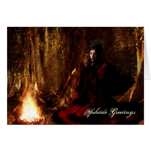 Goddess Yuletide Greetings Cards