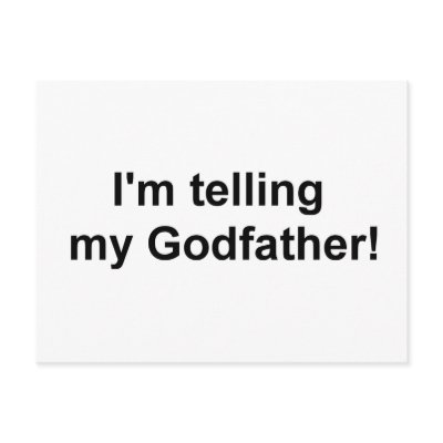 Godfather Postcard by TheCatholicShop