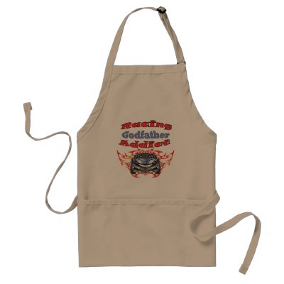 Godfather Racing Addict Gifts Apron by fathersdaytshirts