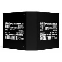 Godfathers Birthdays & Christmas : Qualities Vinyl Binders
