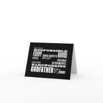 Godfathers Birthdays & Christmas : Qualities Cards