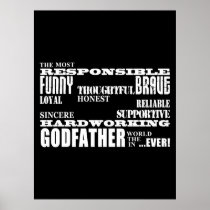 Godfathers Birthdays & Christmas : Qualities Posters