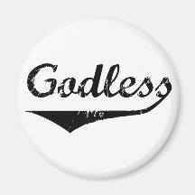 Godless 2 fridge magnet