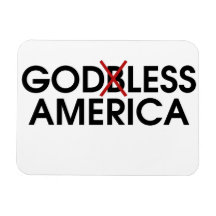 Godless America Vinyl Magnet