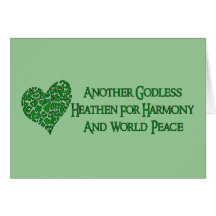 Godless For World Peace Card