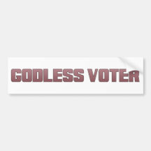 Godless Voter Bumper Sticker