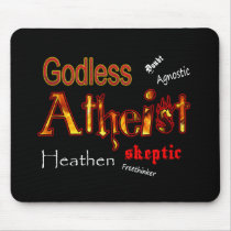 Godless Words Mouse Pad