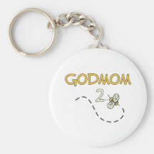Godmom 2 Bee Keychain