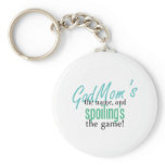 GodMom's the Name, and Spoiling's the Ga Keychains