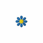 Godmother Blue Flower Embroidered Shirt