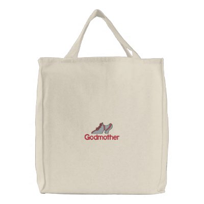 Godmother Vintage Shoe Embroidered Bag by mothersdaytshirts