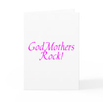 GodMothers Rock Pink Greeting Cards