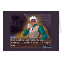 Godot - "Hot Nights" Greeting Card