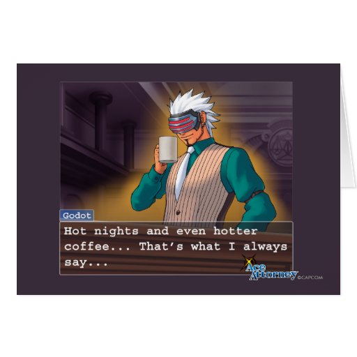 Godot - "Hot Nights" Greeting Card