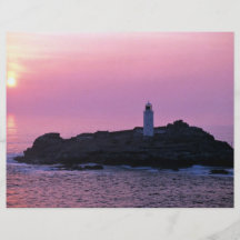 Godrevy Lighthouse at the Cornish Riviera Personalized Flyer