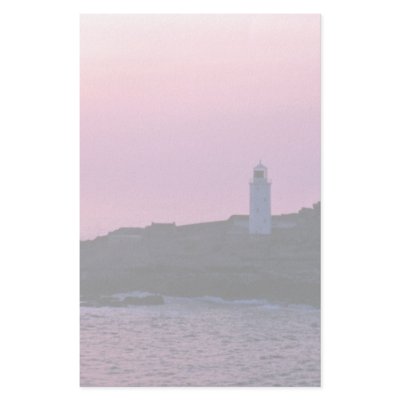 Godrevy Lighthouse at the Cornish Riviera Stationery by beautifulclicks