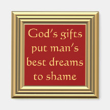 God's blessings are beyond our dreams refrigerator magnets