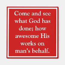 God's blessings to man are awesome fridge magnets