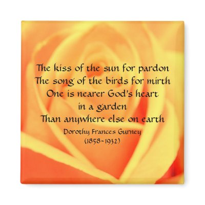 God's Garden Poem - magnet by Horseshoes3