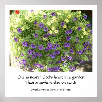 God's Garden (poem) - poster / print by Horseshoes3