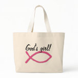 God's girl tote bags