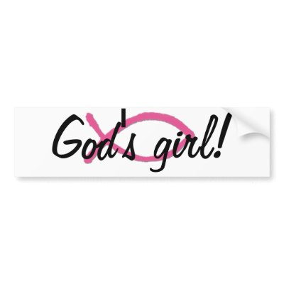 God's girl! Bumper Sticker by Christianphotogirl