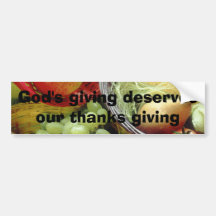 God's Giving Bumper Sticker