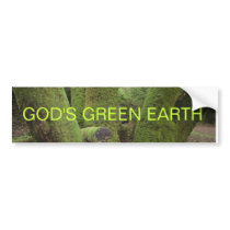GOD'S GREEN EARTH BUMPER STICKER