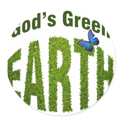 God's Green Earth Stickers by lindabissett