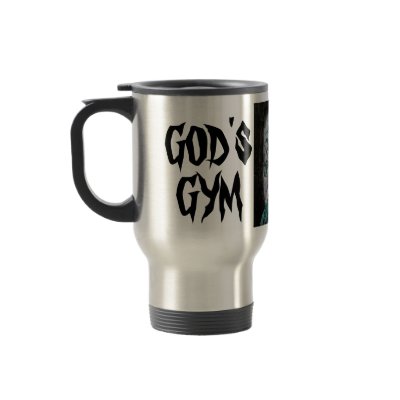 GOD'S GYM COFFEE MUG by threecrosses