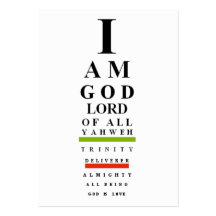 God's I Chart (bookmark) Business Cards