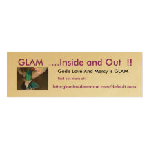 God's Love And Mercy is GLAM card Business Card