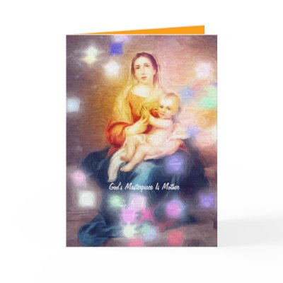 God's Masterpiece Is Mother Greeting Cards by anamika11