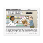 God's Prescription postcard