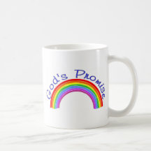 God's promise with rainbow Christian Coffee Mug
