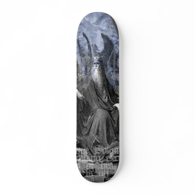 Gods Wisdom, chrisxian logo white Skate Board Deck by chrisxian
