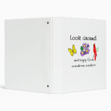 God's wondrous creation vinyl binder