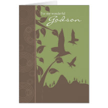 godson birthday card - birthday greeting card for