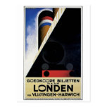 Goedkoope Biljetten - Vintage Travel Ad Postcard