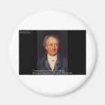 Goethe "Beautiful World" Quote Gifts Cards Etc Fridge Magnet