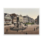 Goethe's Place and Goethe-Gutenburg Monument, Fran Postcard