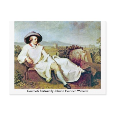 Goethe'S Portrait By Johann Heinrich Wilhelm Postcards by artpaintings