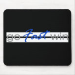 GoFastWin - White Stripes with Blue Fast usepad
