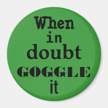 GOGGLE REFRIGERATOR MAGNETS