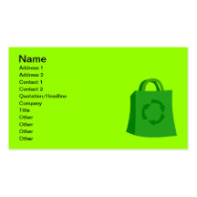 GoGreenShoppingBag_Vector_Clipart Business Card Templates